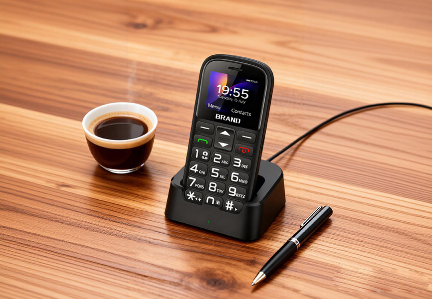 Senior using WO601 phone